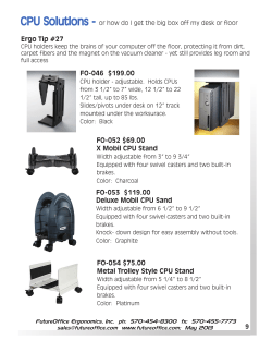 FO-052 $69.00 X Mobil CPU Stand FO-053 $119.00