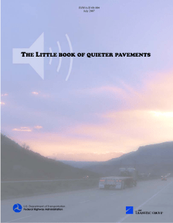 The Little Book of Quieter Pavements