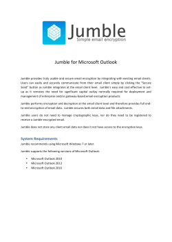 Jumble for Microsoft Outlook