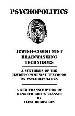 Jewish-Communist Brainwashing Techniques