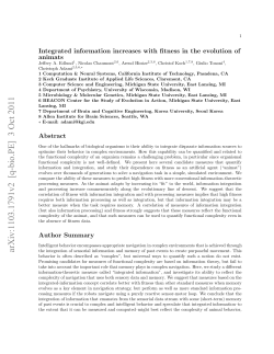 Integrated information increases with fitness in the evolution of animats