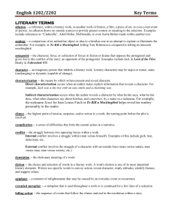 English 1202/2202 Key Terms