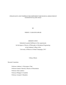 STRAIN RATE AND TEMPERATURE