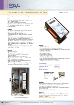 sAV 876.12 ElECTROnIC POlARITY
