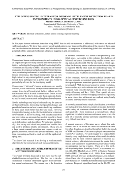 Exploiting Spatial Patterns for Informal Settlement Detection in Arid