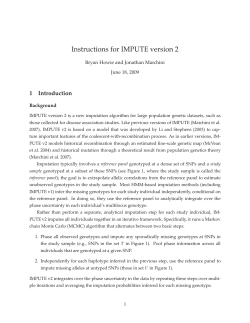 Instructions for IMPUTE version 2