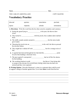 the cask of amontillado - Gulfport School District