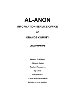 available for - Orange County Al-Anon