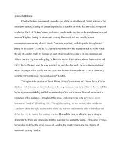 Dickens as a Historian - SNHU Academic Archive