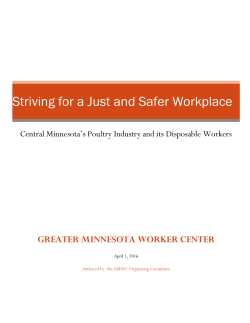 Striving for a Just and Safer Workplace