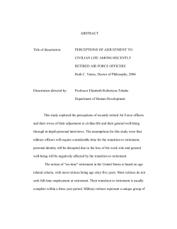ABSTRACT Title of dissertation: PERCEPTIONS OF