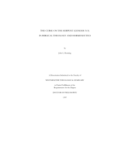 THE CURSE ON THE SERPENT (GENESIS 3:15) IN BIBLICAL