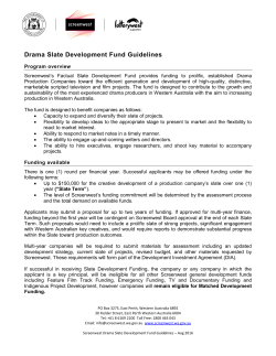 Drama Slate Development Fund Guidelines