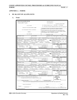 appendix a