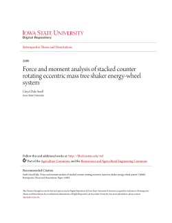 Force and moment analysis of stacked counter rotating eccentric