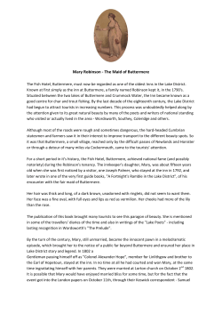 Mary Robinson - The Fish Inn, Buttermere