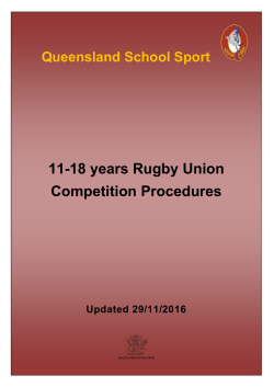 Rugby Union 11-18 years Competition
