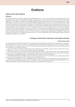 Orations - Jaypee Journals