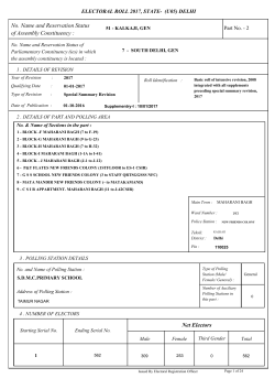 kalkaji - Chief Electoral Officer, Delhi