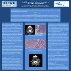Nodal Recurrence of Salivary Polymorphous Low