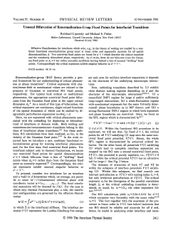 Unusual Bifurcation of Renormalization