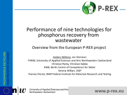 Performance of nine technologies for phosphorus recovery from