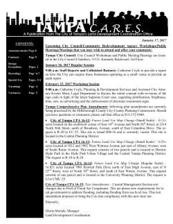 January 2017 Tampa CARES Newsletter