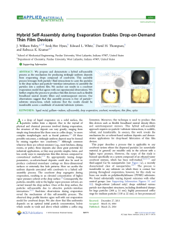 Hybrid Self-Assembly during Evaporation
