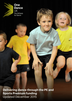 Delivering dance through the PE and Sports