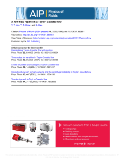A new flow regime in a Taylor&ndash;Couette flow