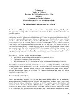 Testimony - United States Senate Committee on Foreign