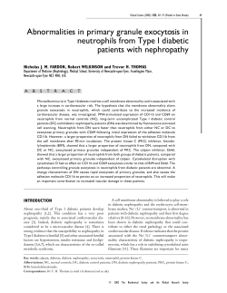 Abnormalities in primary granule exocytosis in