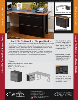 Lateral File Cabinet for L Shaped Desks