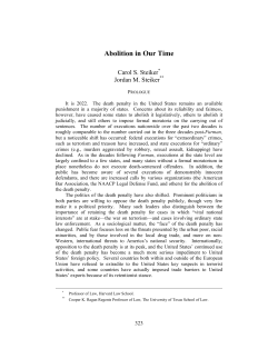 Abolition In Our Time - Moritz College of Law