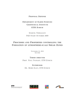Processes and Properties controlling the Formation of lithosphere
