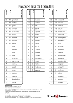 Placement Test OPQ