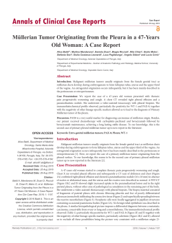Müllerian Tumor Originating from the Pleura in a 47