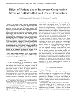 Effect of Fatigue under Transverse Compressive Stress on Slitted Y