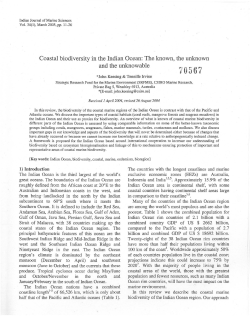 Coastal biodiversity in the Indian Ocean: The known, the unknown