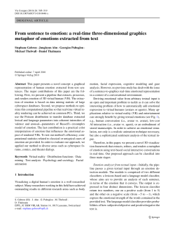 From sentence to emotion: a real-time three