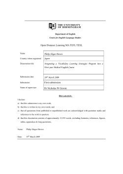 Integrating a Vocabulary Learning Strategies Program into a First