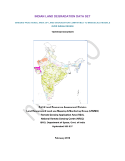 indian land degradation data set - Bhuvan