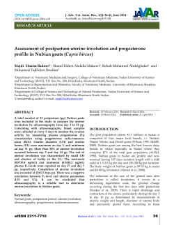 Assessment of postpartum uterine involution and progesterone