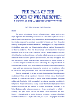 the fall of the house of westminster
