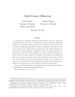 Multi%Product Offshoring!