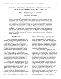 Individual Differences in Movements in Response to Natural