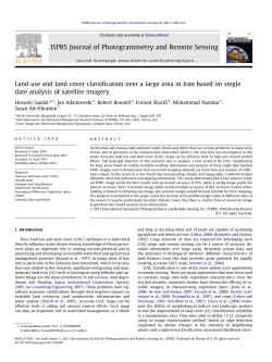 Land use and land cover classification over a large area in Iran