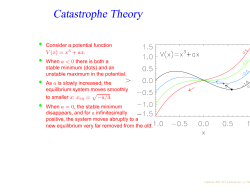 Catastrophe Theory
