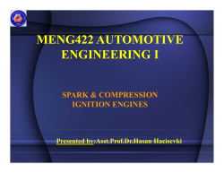 MENG422 AUTOMOTIVE ENGINEERING I
