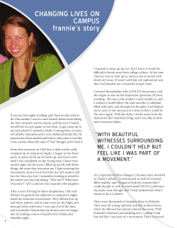 Frannie`s Story - University Catholic